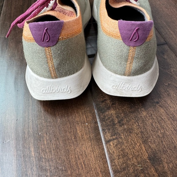 Allbirds Wool Dasher Mizzle Womens Size 9.5 Running Shoes Green Orange Sneaker - Picture 3 of 7